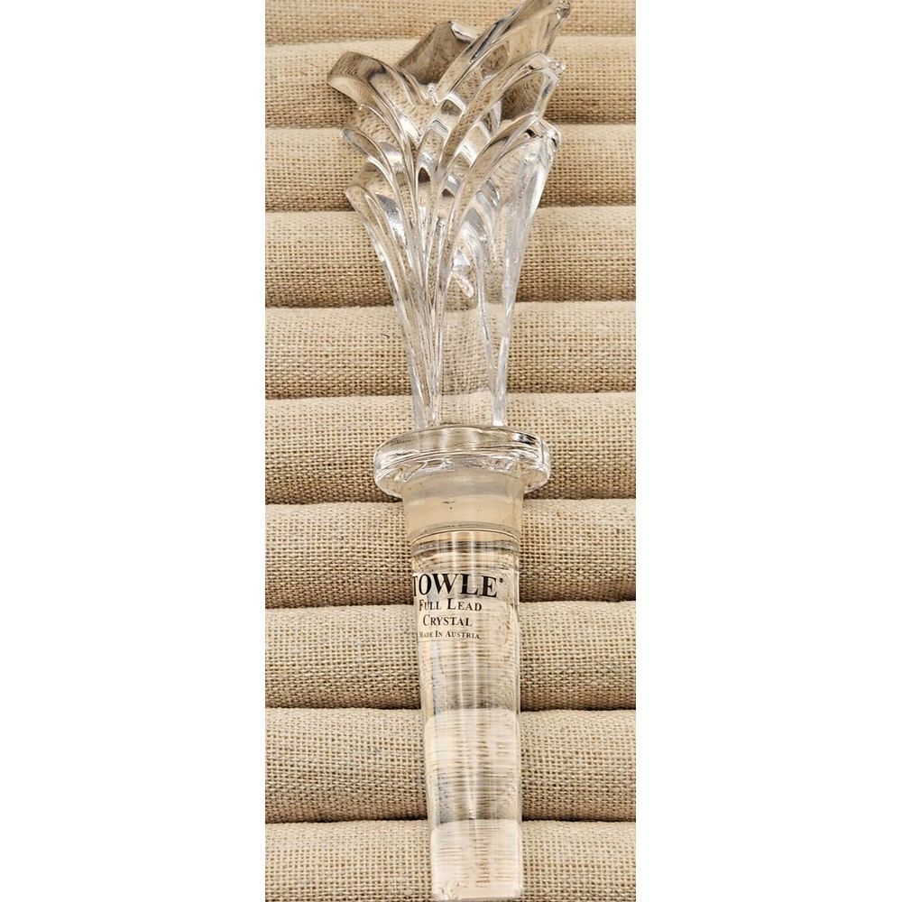 Towle Sydney Decanter Wine Bottle Stopper Full Lead Crystal Made In Austria - Picture 3 of 9
